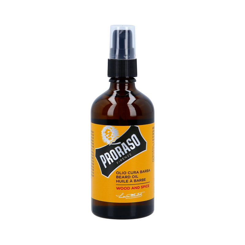 PRORASO YELLOW WOOD&SPICE BEARD OIL Nourishing beard oil 100ml