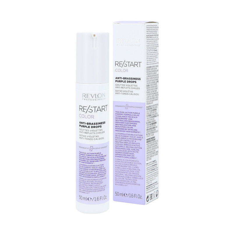 REVLON PROFESSIONAL RE/START COLOR ANTI-BRASSINESS Tropfen, die blondes Haar schützen und Gelbtöne neutralisieren, 50 ml