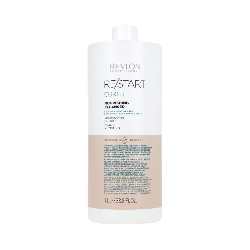REVLON RE/START CURLS Feuchtigkeitsshampoo für lockiges Haar 1000 ml