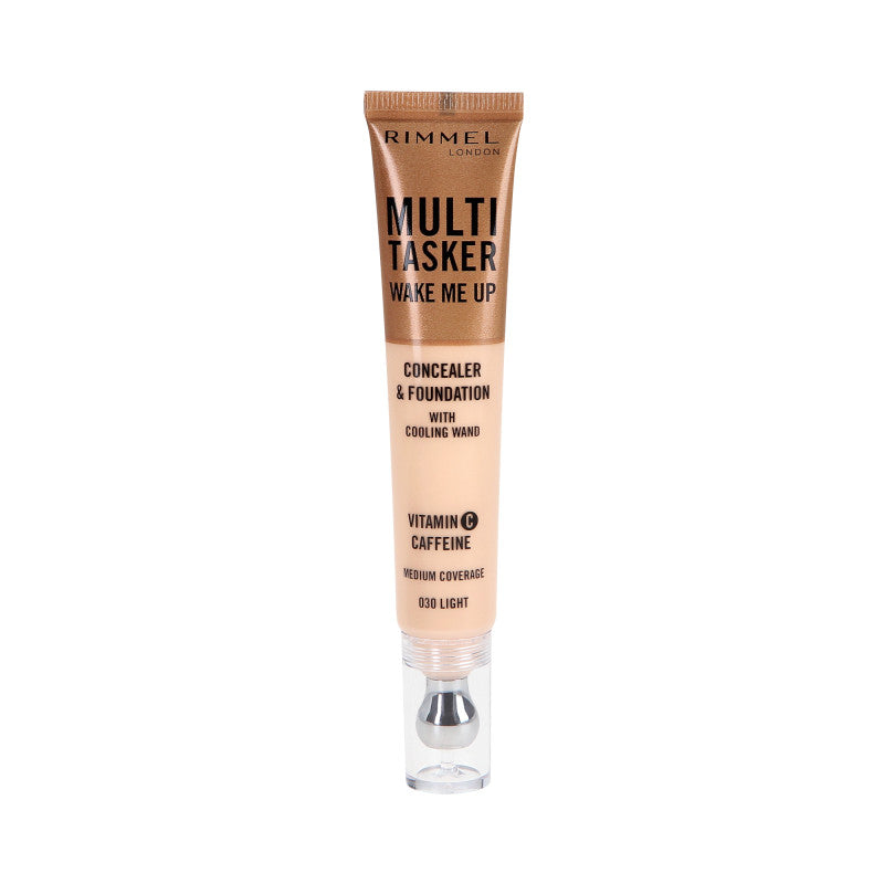 RIMMEL MULTI TASKER WAKE ME UP Aufhellende Grundierung und Concealer 2 in 1 030 Light 20 ml