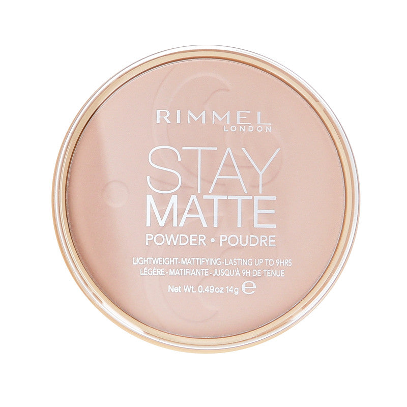 RIMMEL STAY MATTE LONG LASTING Mattierendes Kompaktpuder 003 Peach Glow 14 g