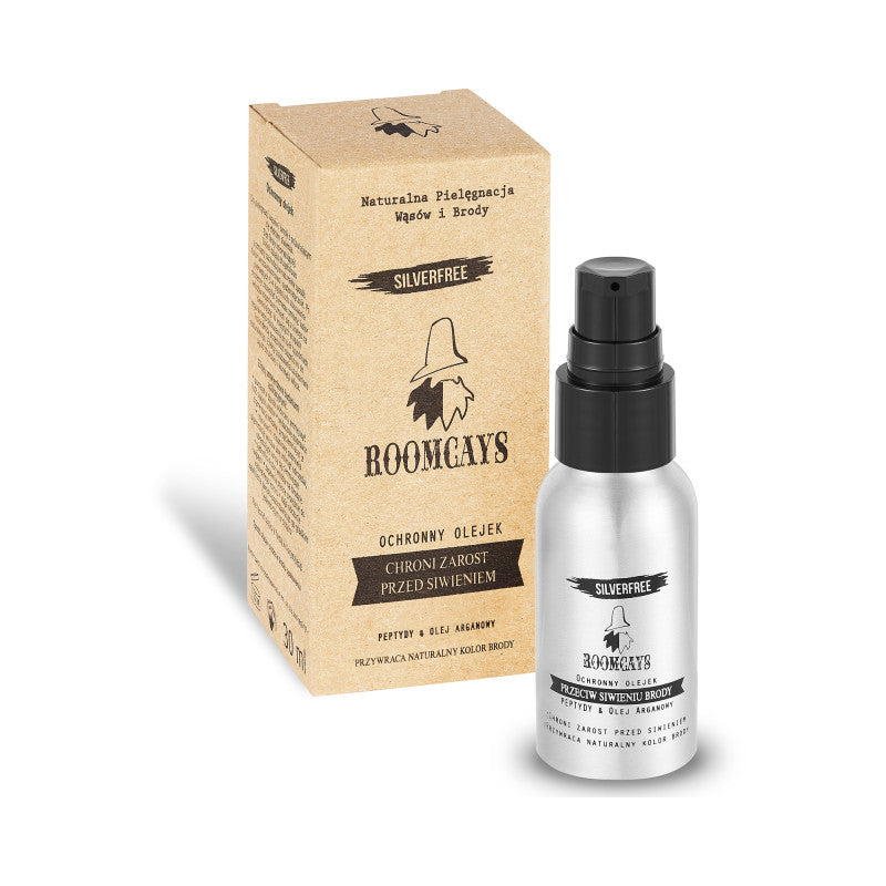 ROOMCAYS Bart- und Bartöl zum Abdunkeln grauer Haare, 30 ml