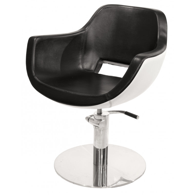 SAKAI UOVO Schwarz-weißer Friseurstuhl