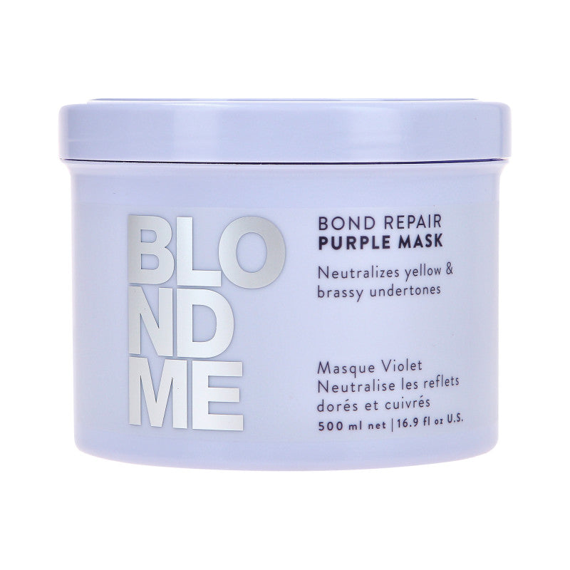 SCHWARZKOPF BLOND ME BOND REPAIR PURPLE Neutralizująca maska do włosów siwych i blond 500 ml