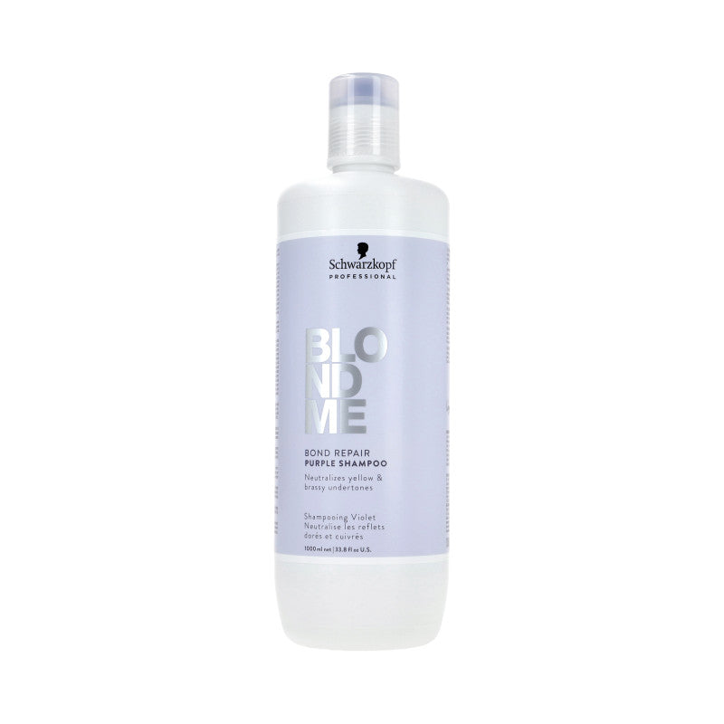 SCHWARZKOPF BLOND ME BOND REPAIR PURPLE Neutralisierendes Shampoo für graues und blondes Haar 1000 ml