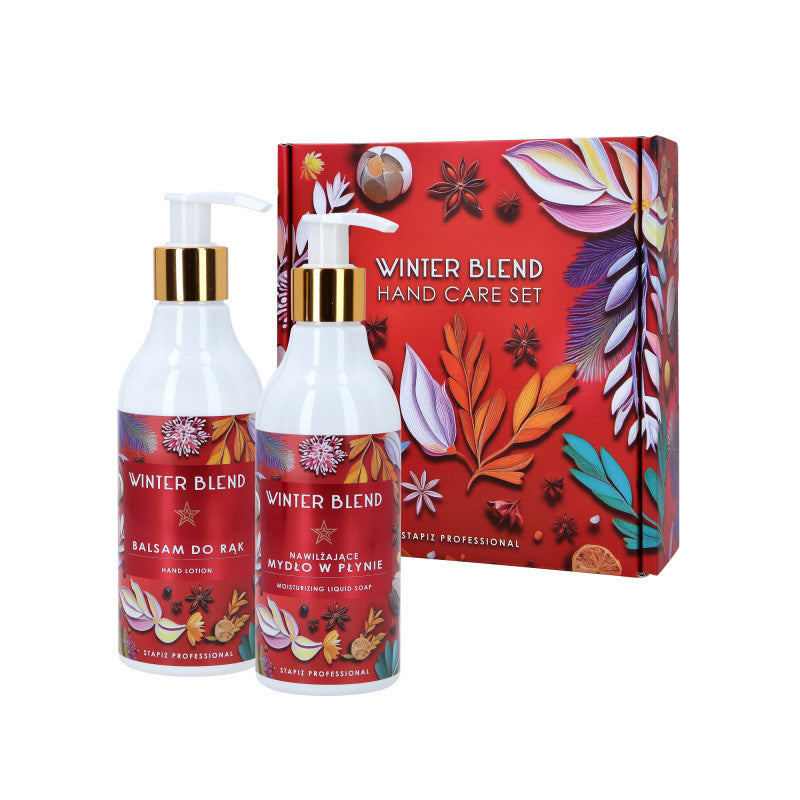 STAPIZ WINTER BLEND Set per la cura delle mani, sapone liquido e balsamo 2x230ml