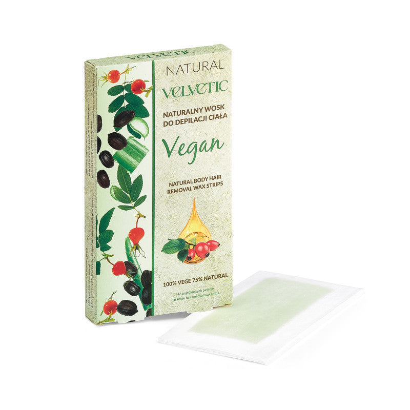 VELVETIC NATURAL VEGE Naturalny wosk do depilacji ciała 16 sztuk