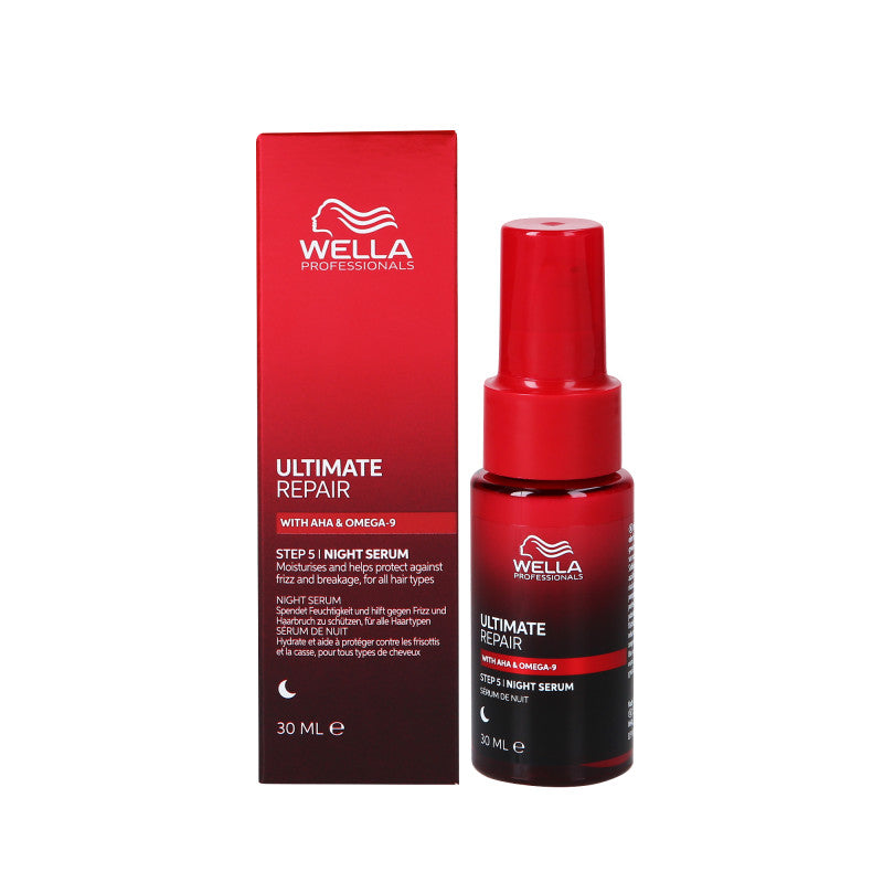 WELLA PROFESSIONALS ULTIMATE REPAIR NIGHT SERUM Intensywne serum na noc dla włosów wymagających regeneracji i nawilżenia 30 ml